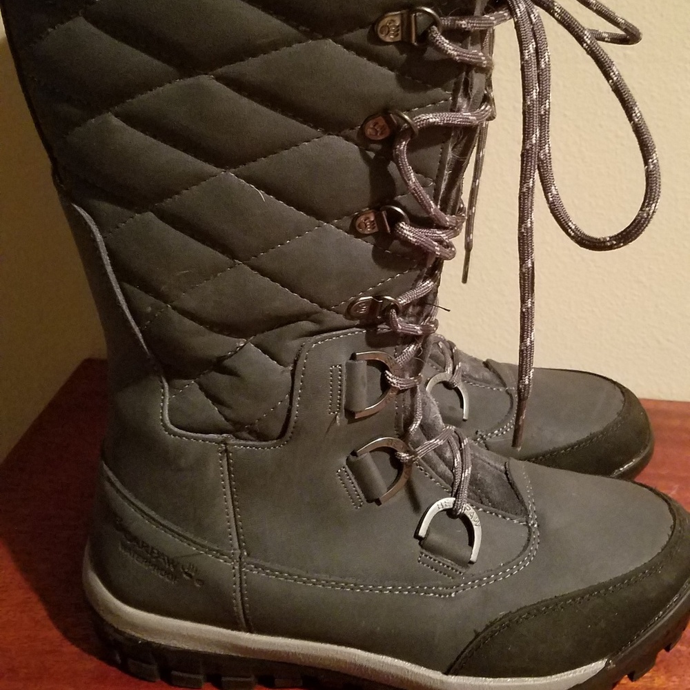 Womens bearpaw tall lace up winter boots